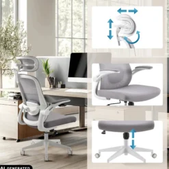 Vertuflex - Home Office Bürostuhl Grau