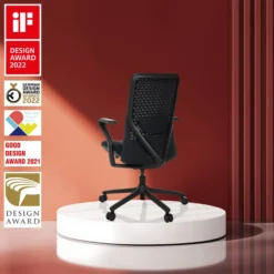 VERVIO | iF DESIGN AWARD - High End Bürostuhl Schwarz