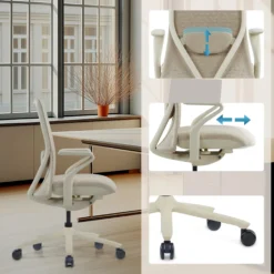 VERVIO | iF DESIGN AWARD - High End Bürostuhl Beige