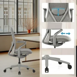 VERVIO | iF DESIGN AWARD - High End Bürostuhl Grau