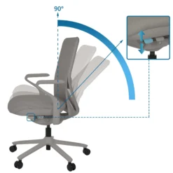 VERVIO | iF DESIGN AWARD - High End Bürostuhl Grau