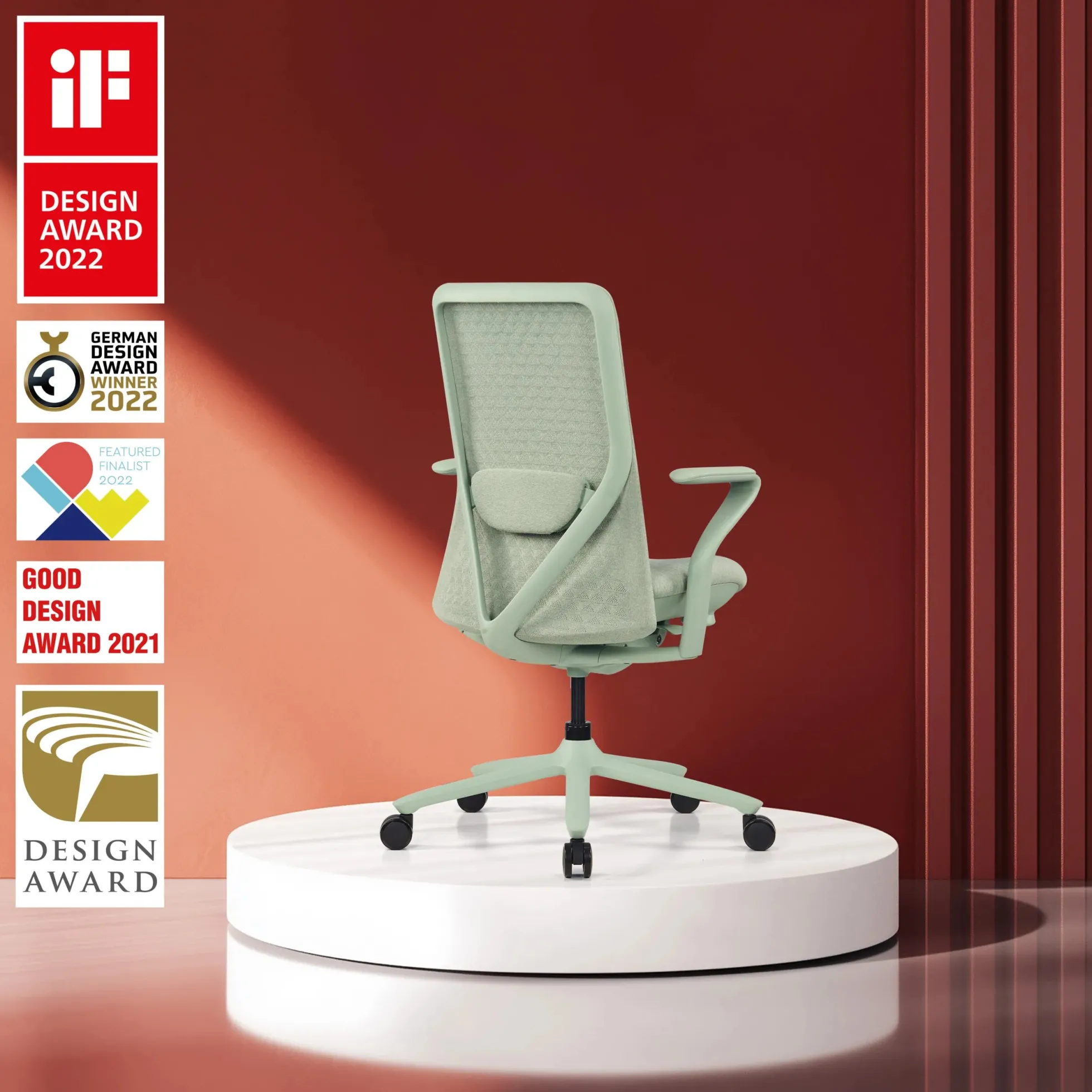 VERVIO | iF DESIGN AWARD - High End Bürostuhl Salbei