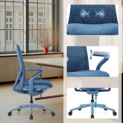 VERVIO | iF DESIGN AWARD - High End Bürostuhl Blau