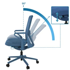 VERVIO | iF DESIGN AWARD - High End Bürostuhl Blau
