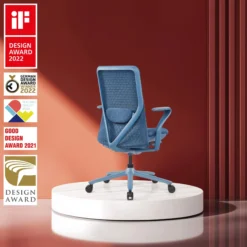 VERVIO | iF DESIGN AWARD - High End Bürostuhl Blau