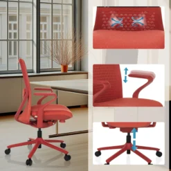 VERVIO | iF DESIGN AWARD - High End Bürostuhl Rot