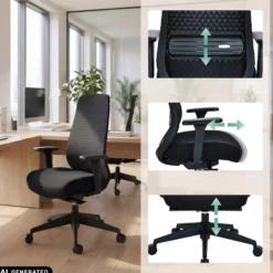 Verviq - Profi Bürostuhl Schwarz