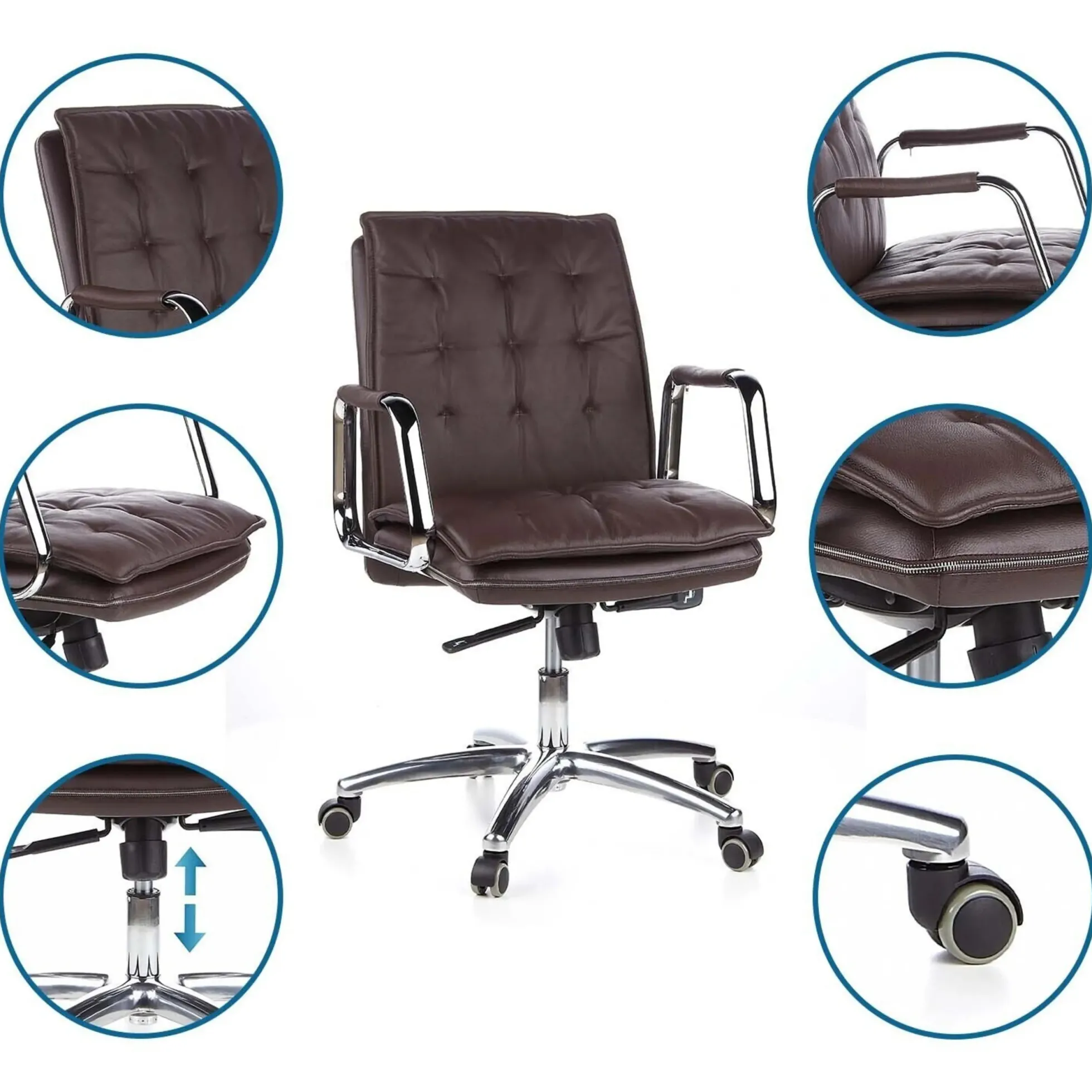 VILLA 10 - Profi Chefsessel Braun