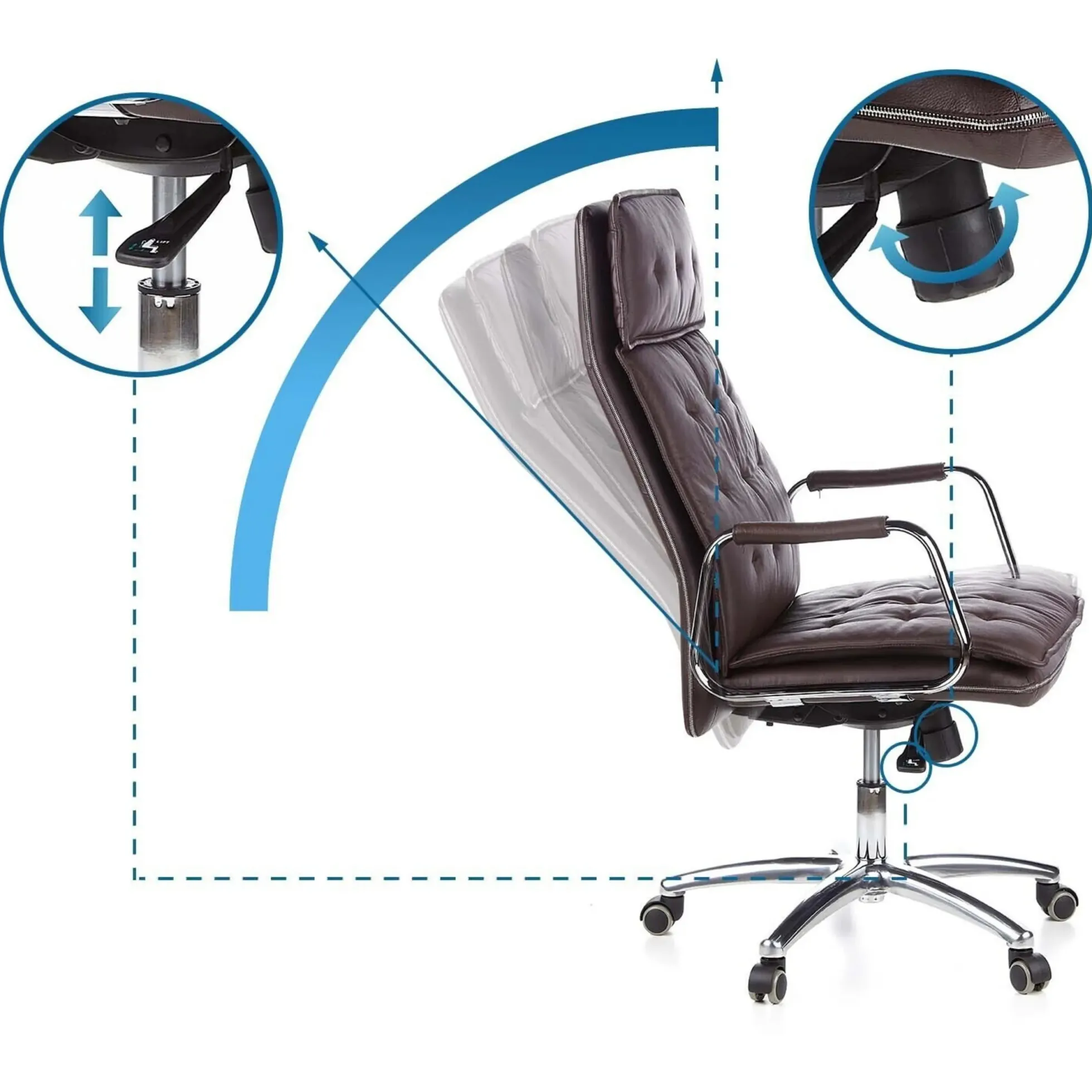 VILLA 20 - Profi Chefsessel Braun
