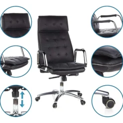 VILLA 20 - Profi Chefsessel Schwarz