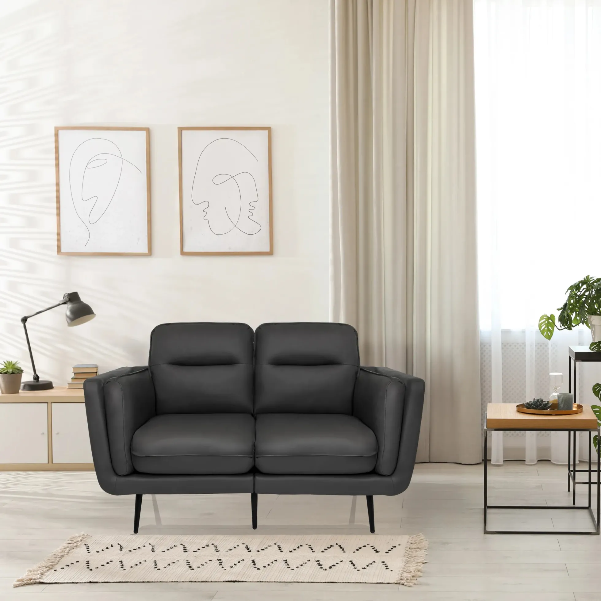 VINTALUX - Lounge Sofa Grau