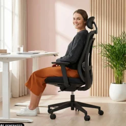 Vivadapt - Profi Bürostuhl Schwarz