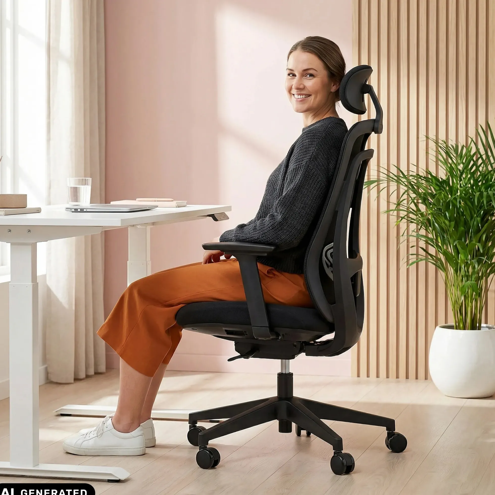 Vivadapt - Profi Bürostuhl Schwarz