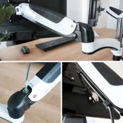 VM-MG2 - Monitorhalterung Weiß/Schwarz