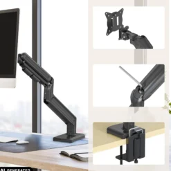 VM-MG1S | bis 42 Zoll | bis 20 kg - Monitorhalterung Schwarz