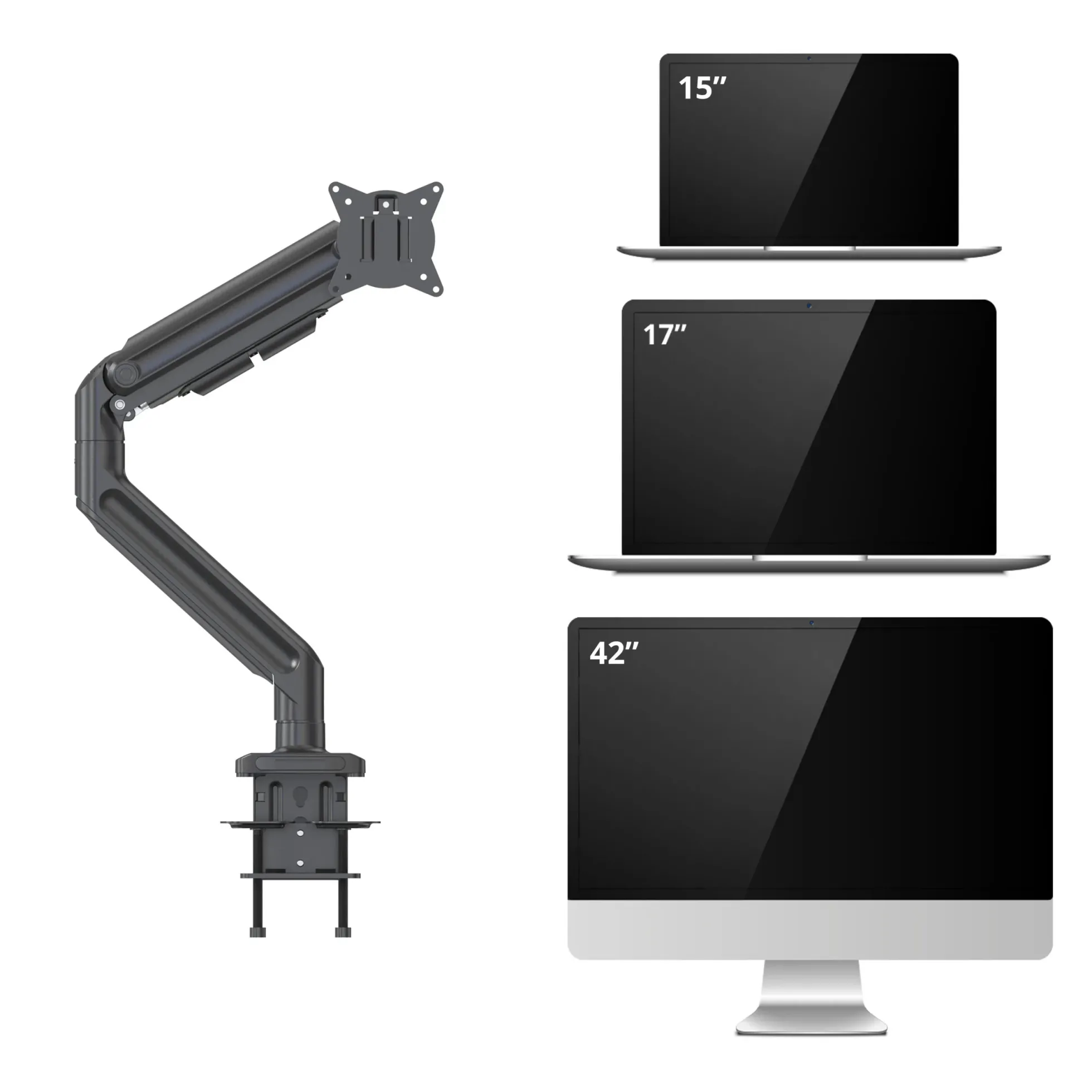 VM-MG1S | bis 42 Zoll | bis 20 kg - Monitorhalterung Schwarz