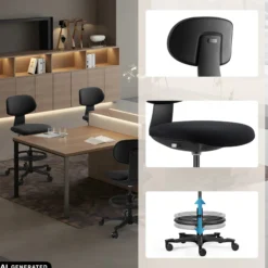 WORK MF2 - Arbeitsstuhl Schwarz