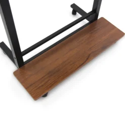 WORKSTATION II | 80x50 - Stehschreibtisch Schwarz/Walnuss
