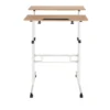 WORKSTATION I | 80x60 - Stehschreibtisch Weiß/Eiche