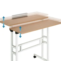 WORKSTATION I | 80x60 - Stehschreibtisch Weiß/Eiche