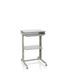 WORKSTATION | 60x50 - Stehschreibtisch Grau