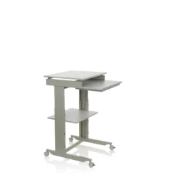 WORKSTATION | 60x50 - Stehschreibtisch Grau