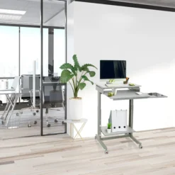 WORKSTATION | 60x50 - Stehschreibtisch Grau
