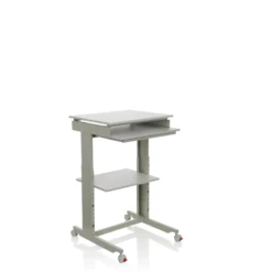 WORKSTATION | 60x50 - Stehschreibtisch Grau