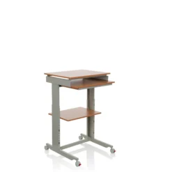 WORKSTATION | 60x50 - Stehschreibtisch Buche/Grau