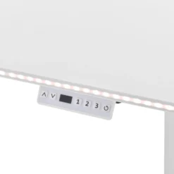 Worktime Kid | 120x60 - Elektrisch höhenverstellbarer Schreibtisch Weiß