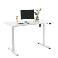 Worktime | 120x60 - Elektrisch höhenverstellbarer Schreibtisch Weiß
