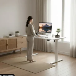 Worktime | 120x60 - Elektrisch höhenverstellbarer Schreibtisch Weiß