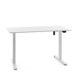Worktime | 120x60 - Elektrisch höhenverstellbarer Schreibtisch Weiß