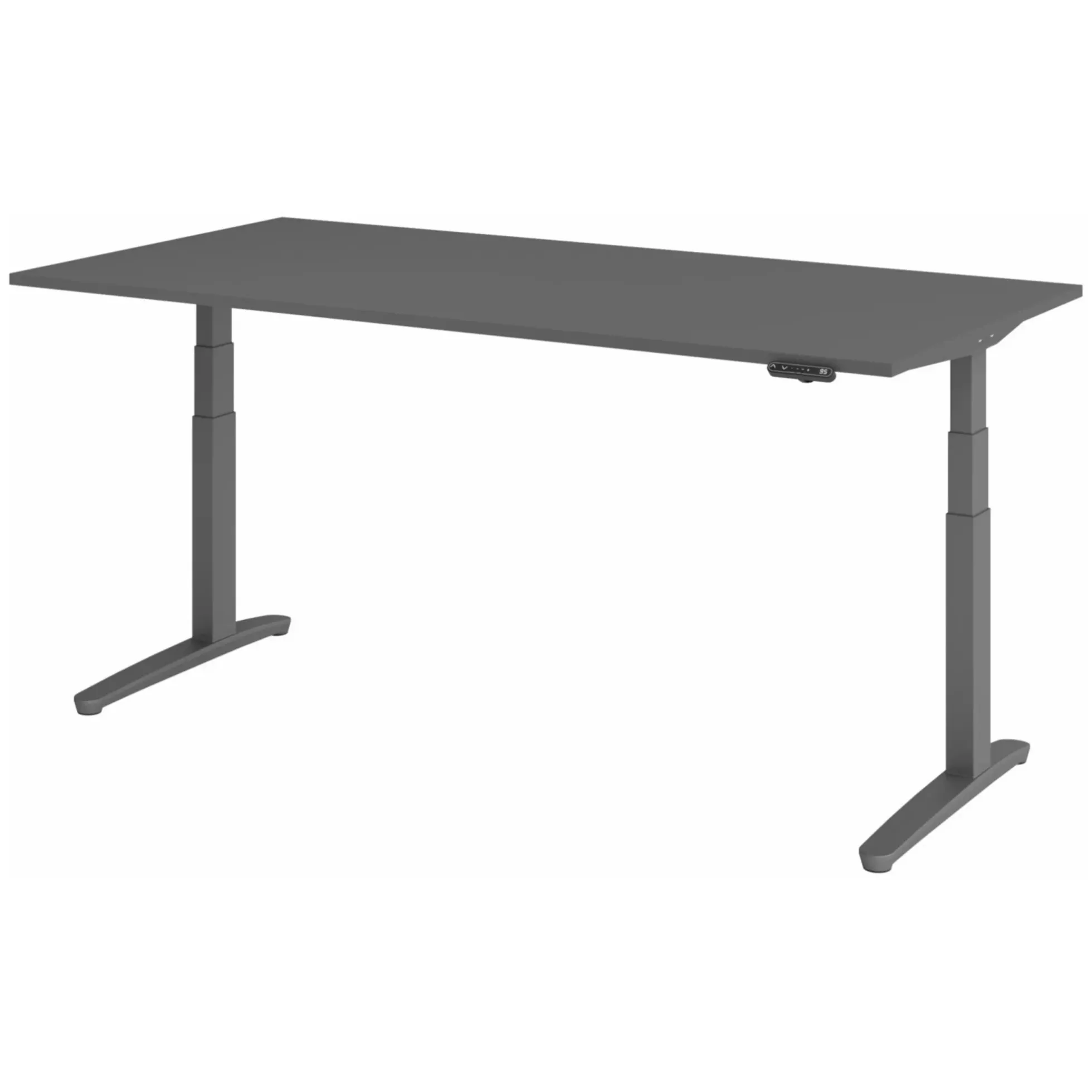 XBHM 2E GG | 200x100 | Schreibtisch elektrisch höhenverstellbar 200 x 100 elektrisch höhenverstellbar Graphit
