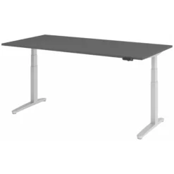 XBHM 2E SS | Schreibtisch 200 x 100 elektrisch höhenverstellbar Graphit