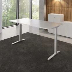 XBHM 2E SS | Schreibtisch 200 x 100 elektrisch höhenverstellbar Graphit