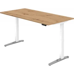 XBHM 2E WC | Schreibtisch 200 x 100 elektrisch höhenverstellbar Asteiche