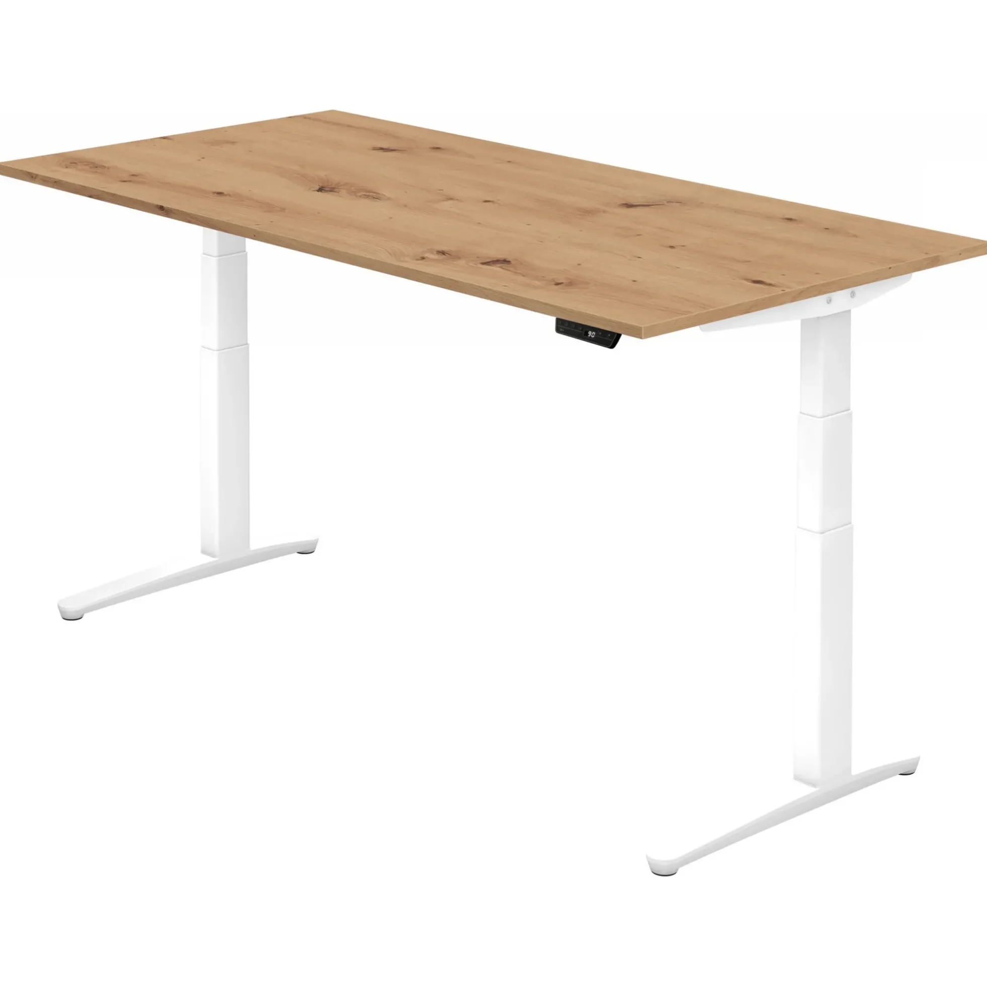 XBHM 2E WW | Schreibtisch 200 x 100 elektrisch höhenverstellbar Asteiche