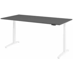 XBHM 2E WW | Schreibtisch 200 x 100 elektrisch höhenverstellbar Graphit