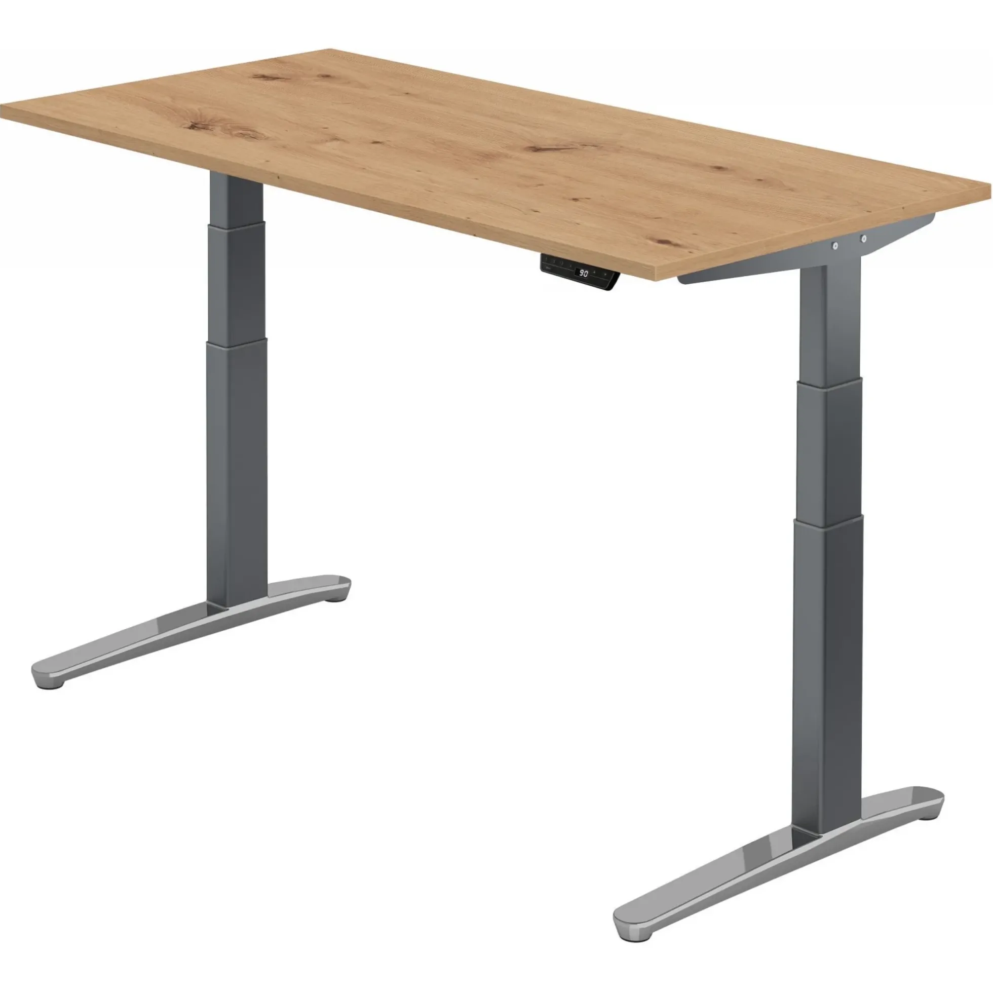 XBHM 16 GC | Schreibtisch 160 x 80 elektrisch höhenverstellbar Asteiche