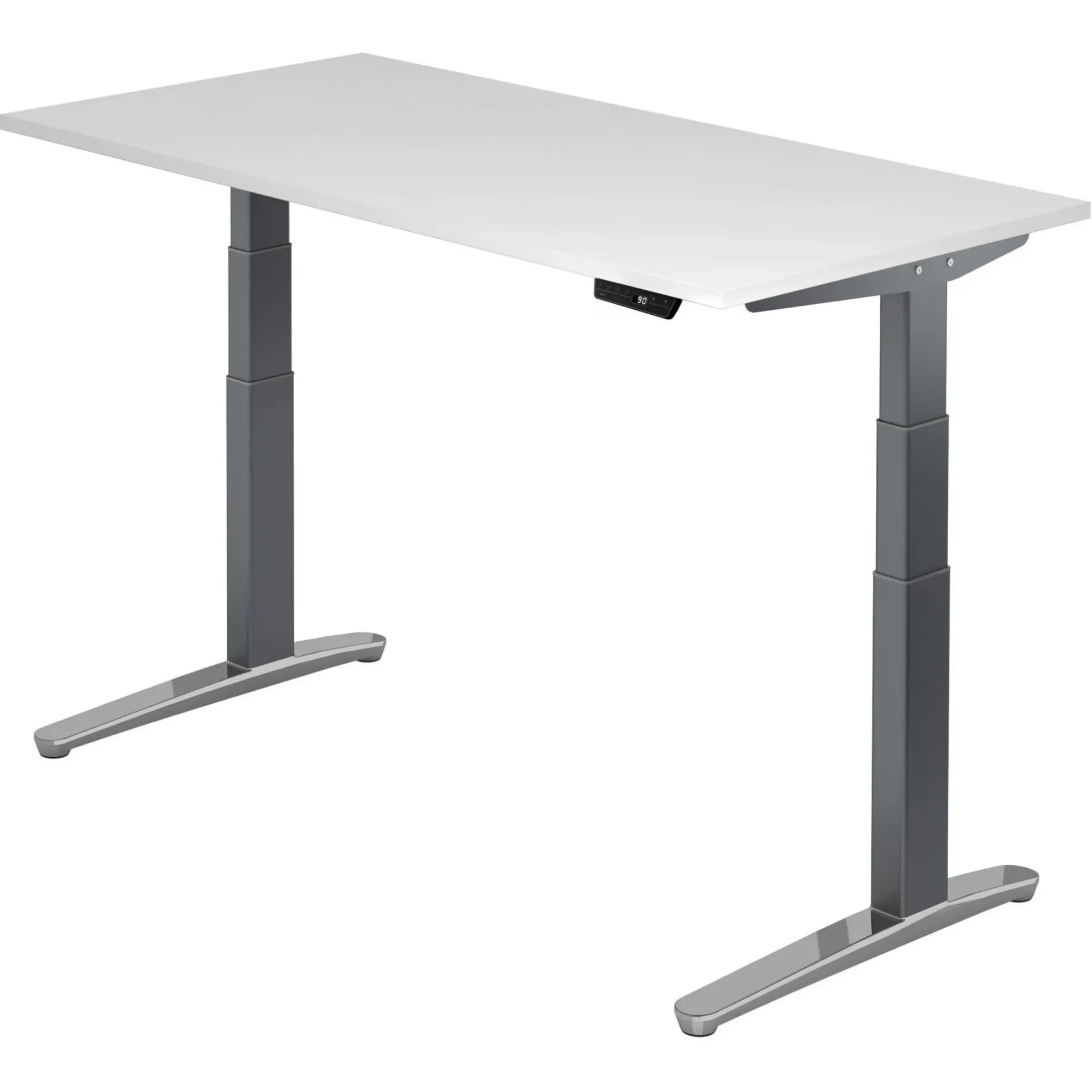 XBHM 16 GC | Schreibtisch 160 x 80 elektrisch höhenverstellbar Weiß
