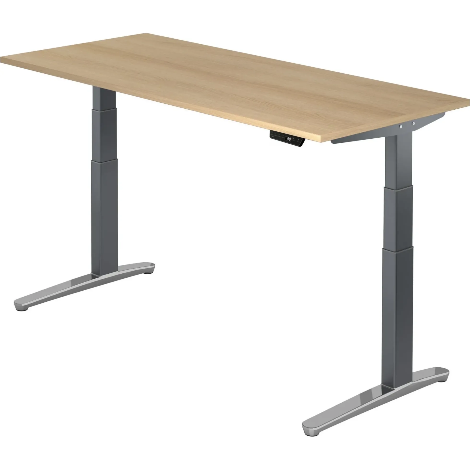 XBHM 19 GC | Schreibtisch 180 x 80 elektrisch höhenverstellbar Eiche