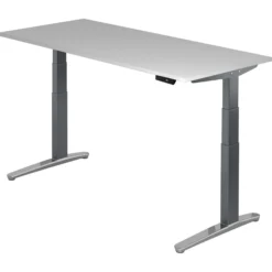 XBHM 19 GC | Schreibtisch 180 x 80 elektrisch höhenverstellbar Grau