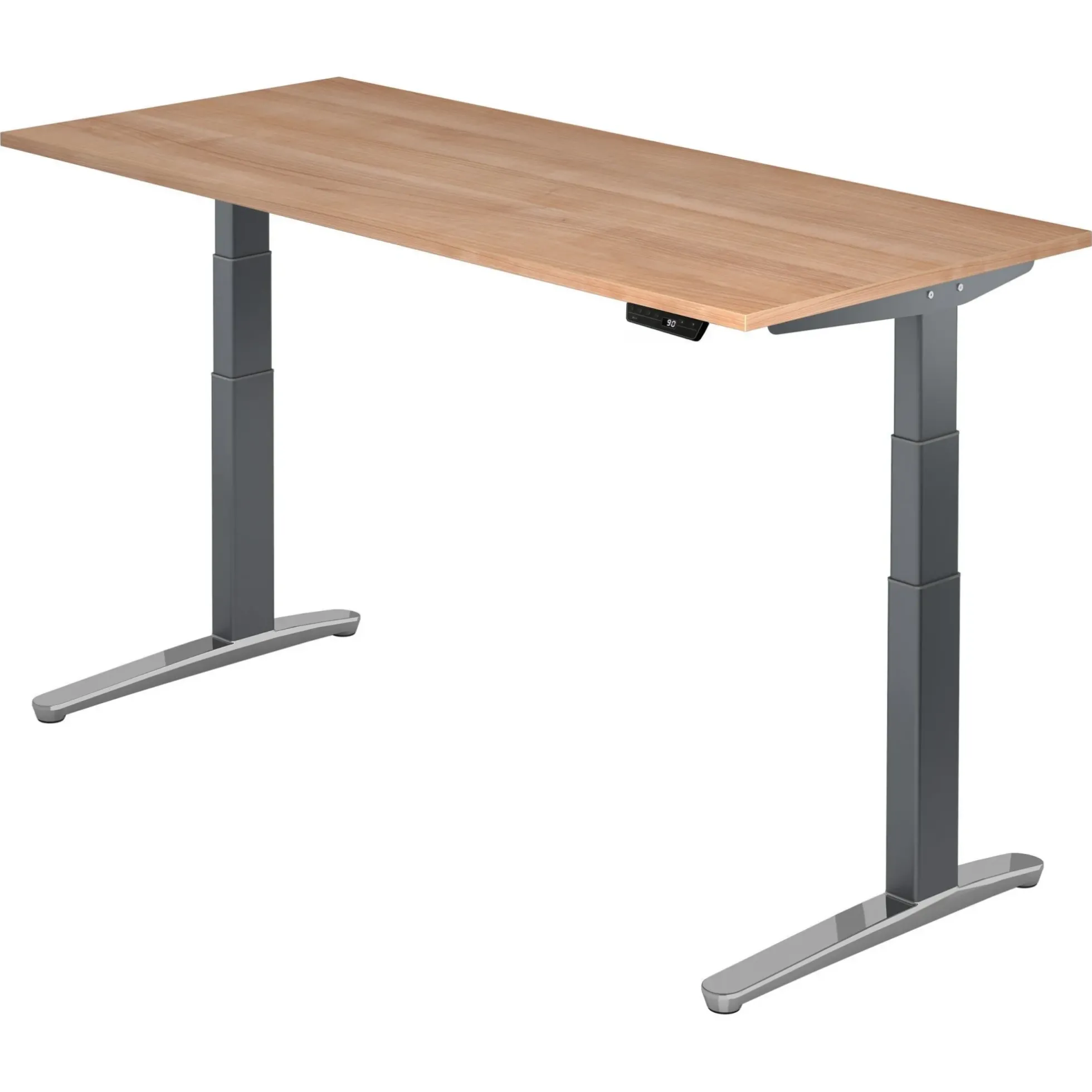 XBHM 19 GC | Schreibtisch 180 x 80 elektrisch höhenverstellbar Nussbaum