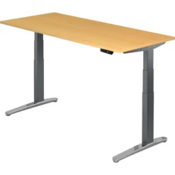 XBHM 19 GC | Schreibtisch 180 x 80 elektrisch höhenverstellbar Buche
