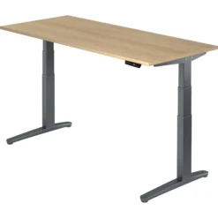 XBHM 19 GG | Schreibtisch 180 x 80 elektrisch höhenverstellbar Eiche