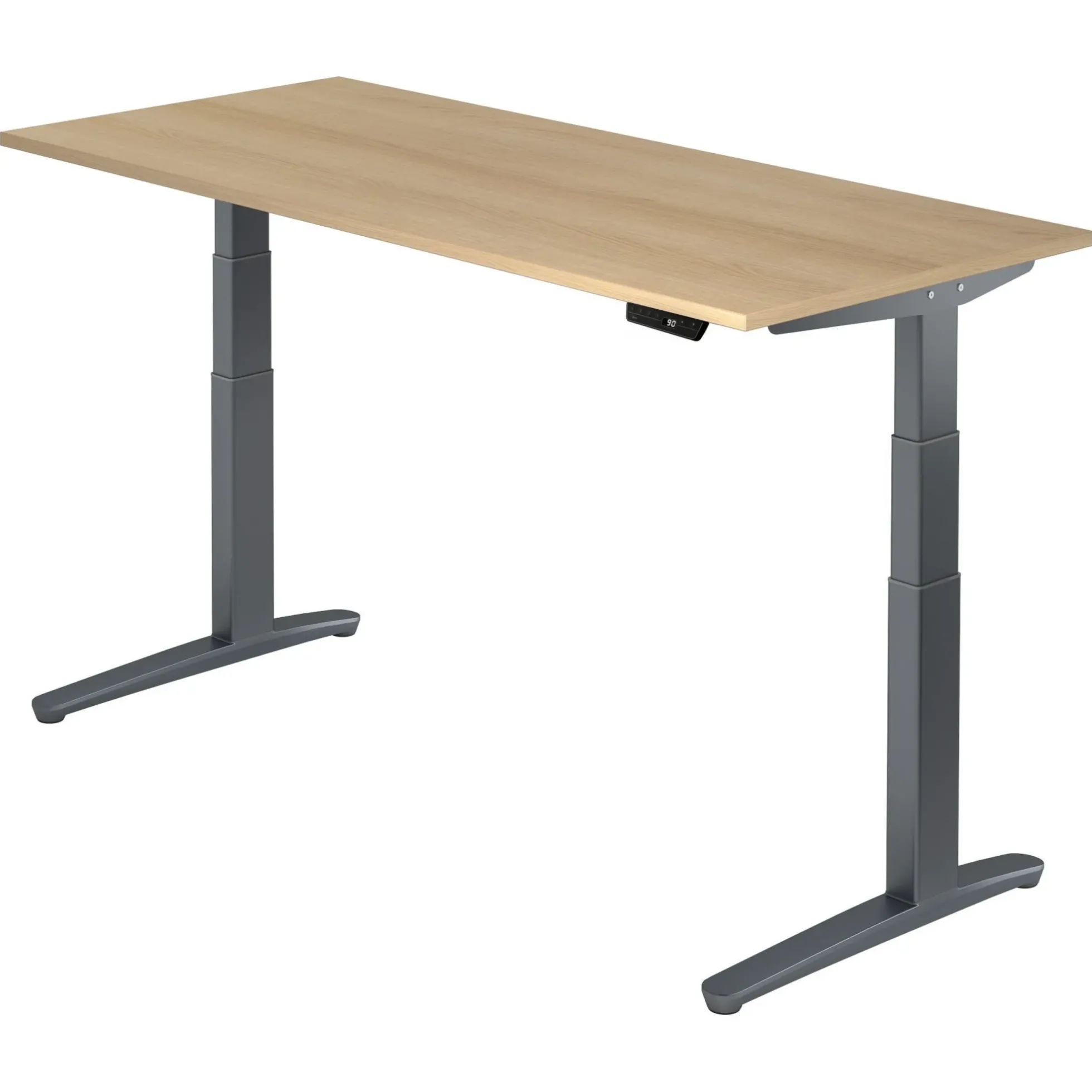 XBHM 19 GG | Schreibtisch 180 x 80 elektrisch höhenverstellbar Eiche