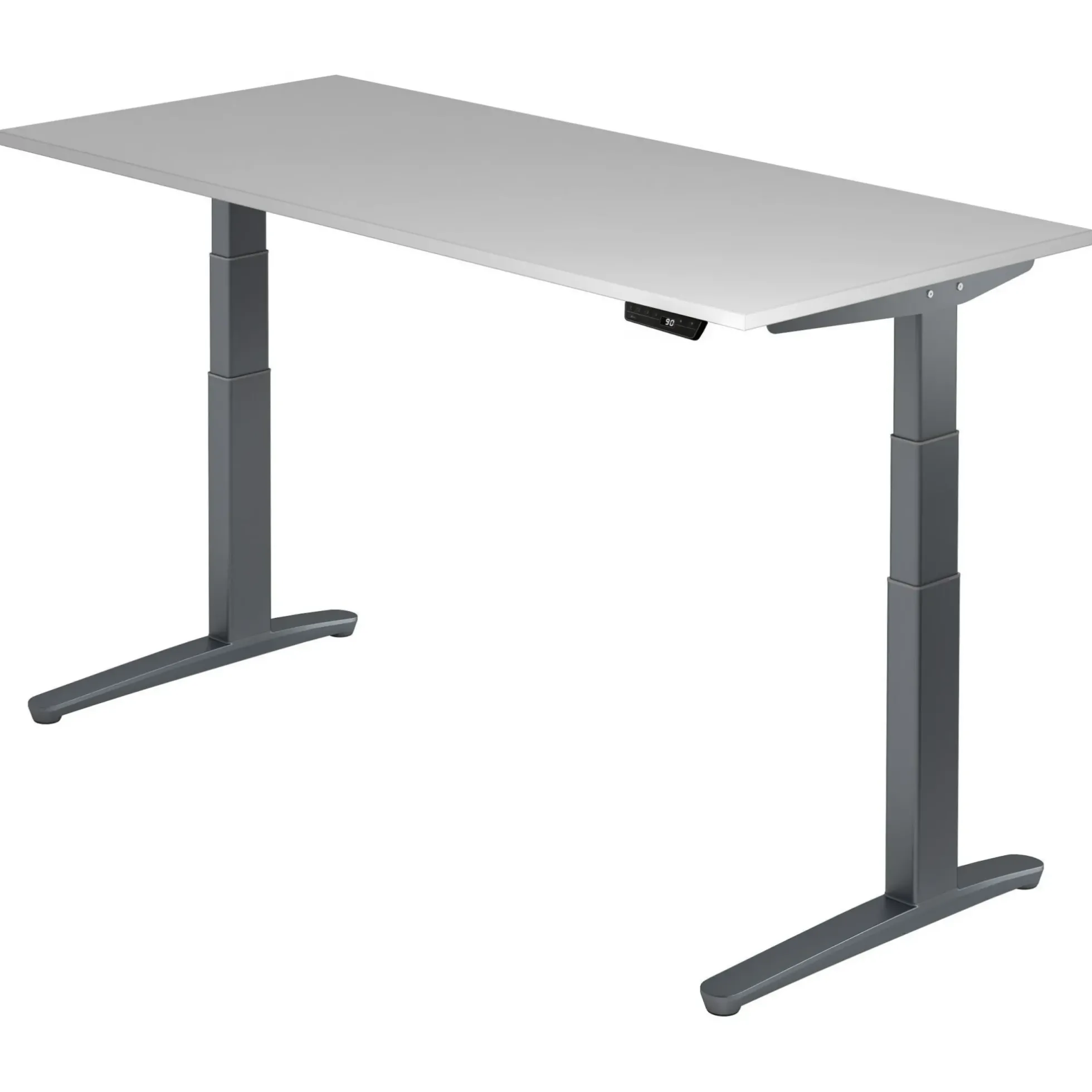 XBHM 19 GG | Schreibtisch 180 x 80 elektrisch höhenverstellbar Grau