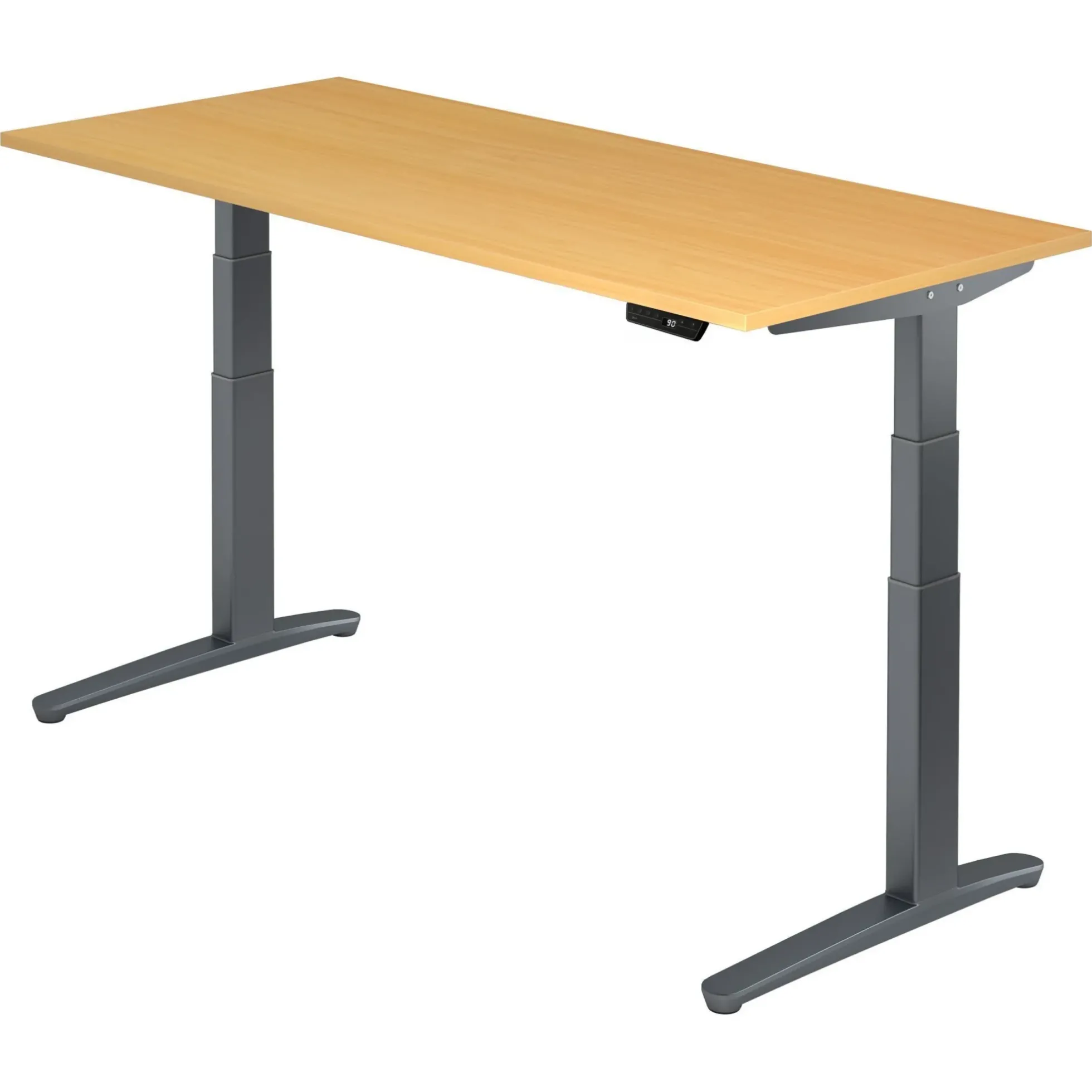 XBHM 19 GG | Schreibtisch 180 x 80 elektrisch höhenverstellbar Buche
