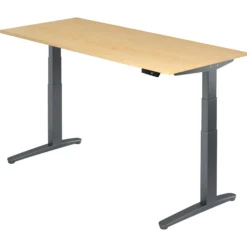 XBHM 19 GG | Schreibtisch 180 x 80 elektrisch höhenverstellbar Ahorn